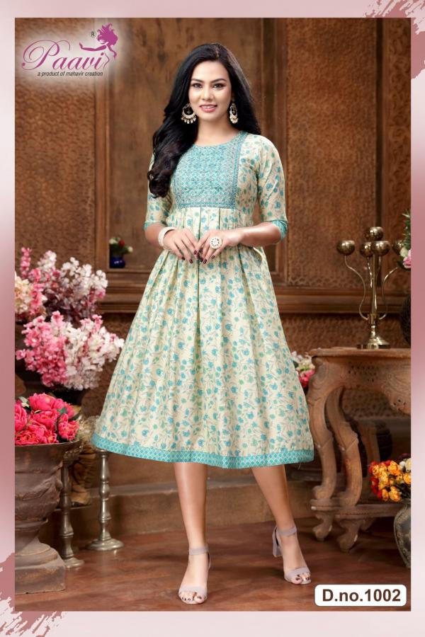 Paavi Radhika Fancy Designer Anarkali Kurti Collection